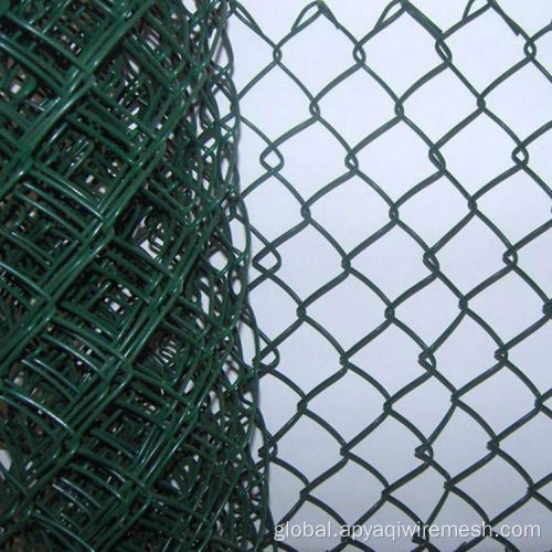 Animal Wire Mesh Fence 3.0mm PVC Chain Link Fence For Football Ground Supplier